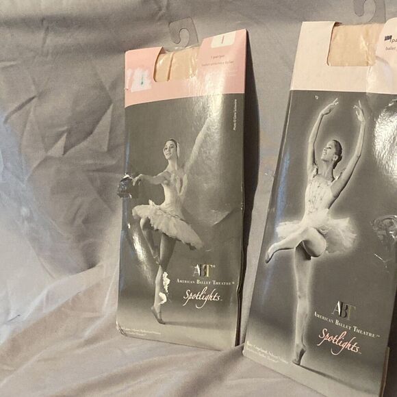 ABT Spotlight Pink Girl's Ballet Tights (Size L)  2 Pairs - Picture 1 of 4